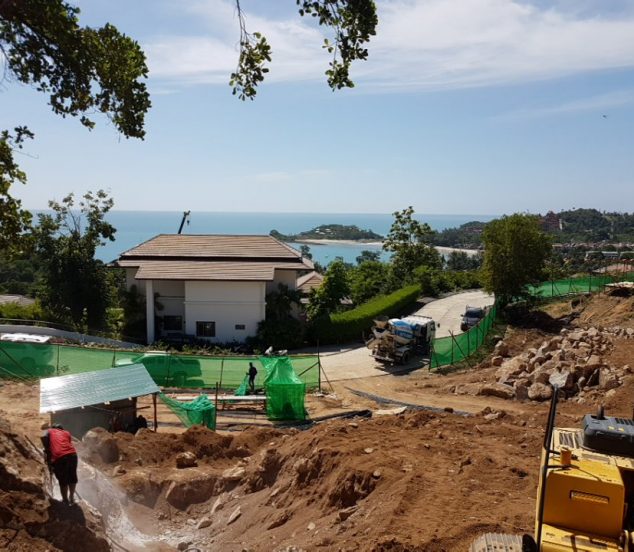 Koh Samui Villa start of construction