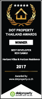 Petite version numérique du prix “Meilleures Agences Thailande 2018” attribué à Horizon Homes par Dot Property Award' awarded to Horizon Homes.