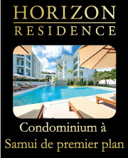 Photographie de la piscine de Horizon Residence, Koh Samui, Thaïlande.