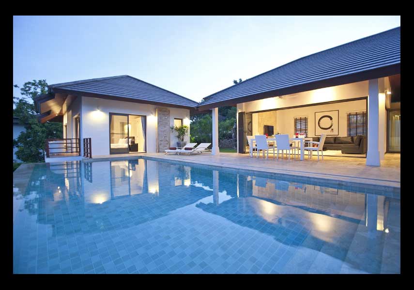 Villa Manadala finished swimming pool.