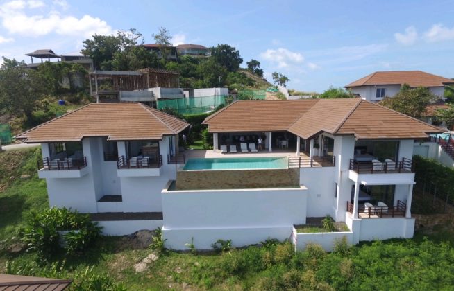 4 bedroom sea view infinity pool choeng mon beach
