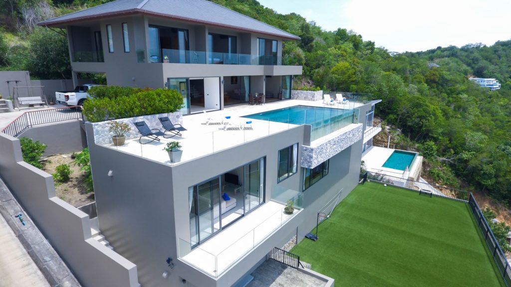 sea view villa with pool