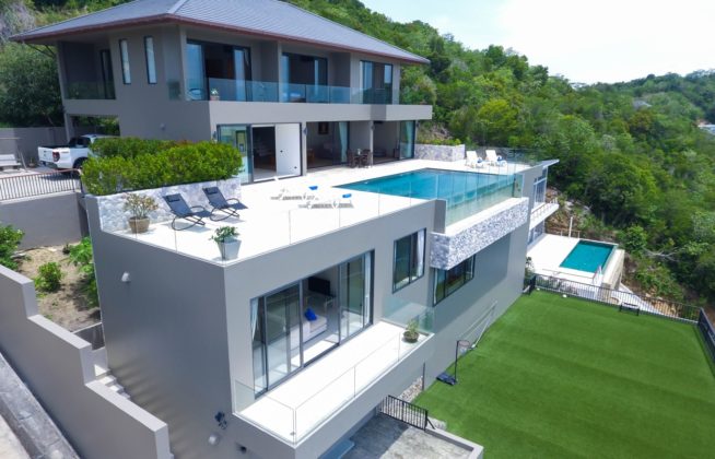 sea view villa with pool