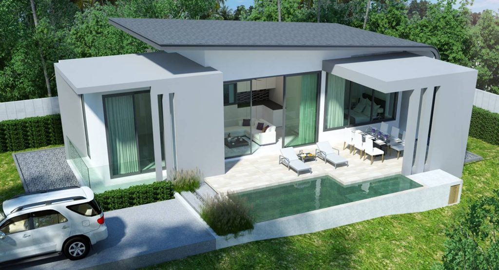 Garden pool villas for sale koh samui