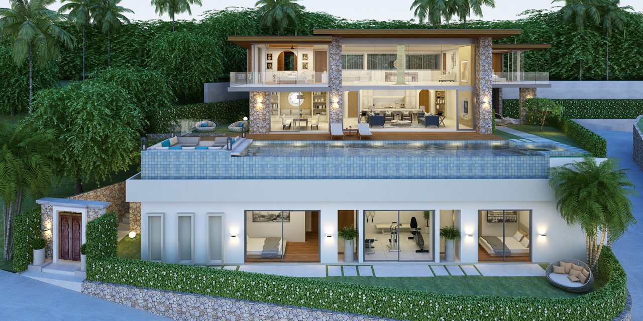 Stunning 5-bedroom villa with seaview