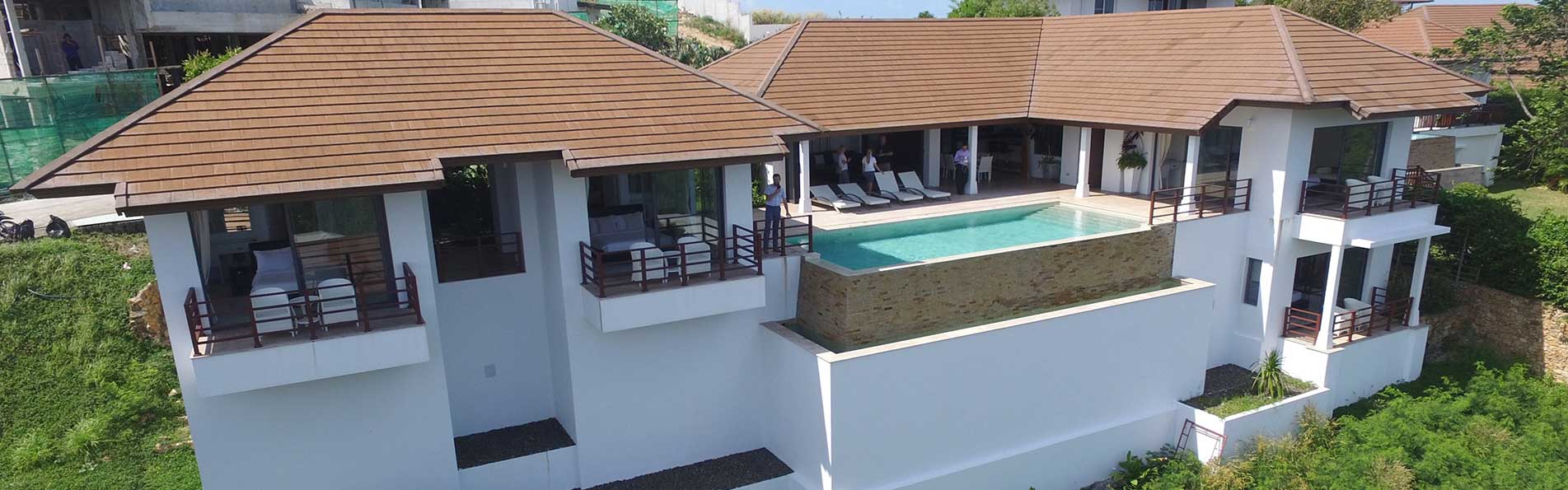Villa avec piscine en Thaïlande.