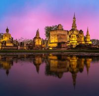 Temple à Ayutthaya, Thaïlande.