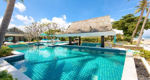 stunning villa on the beach in koh samui
