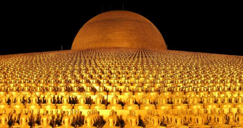 Dhammakaya Pagoda, Thailande.