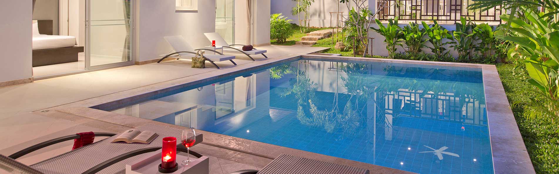 Villa swimming pool.