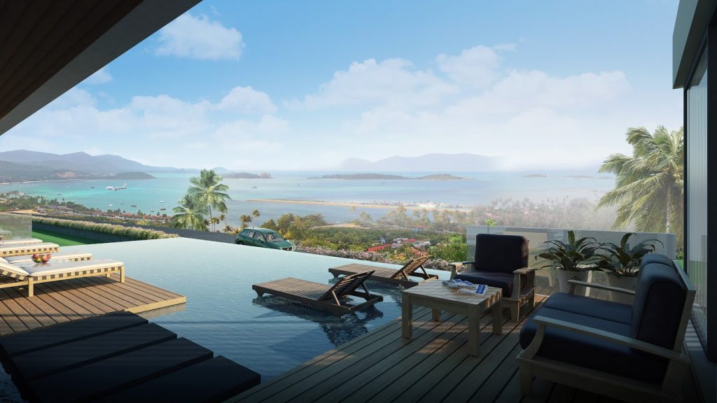 Stunning sea views from the villa