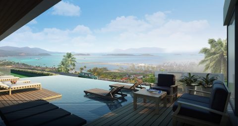 Stunning sea views from the villa