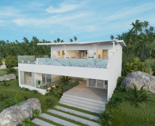 Villa vue sur la mer avec design moderne