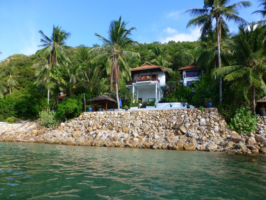 beachfront, villa traditional resort