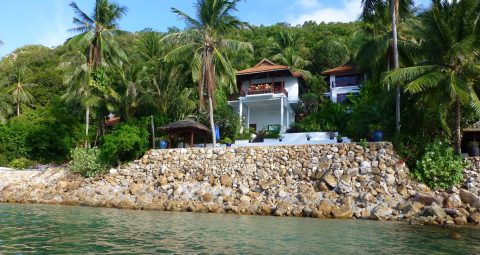 beachfront, villa traditional resort