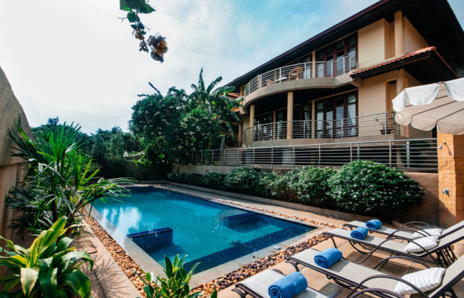 5 bedroom sunset sea view villa with beach access