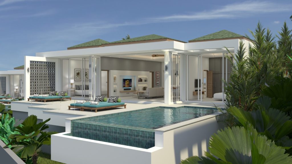 modern 3-bedroom villa with sea view