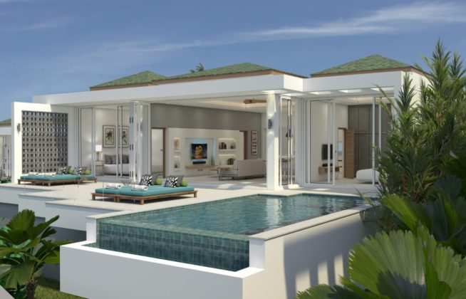modern 3-bedroom villa with sea view