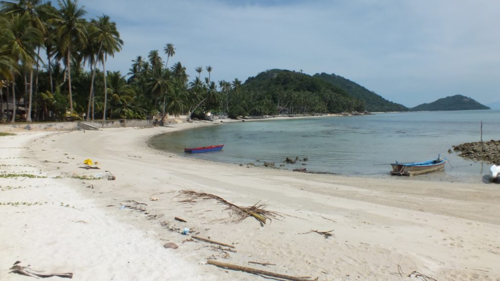 Sunset beach land