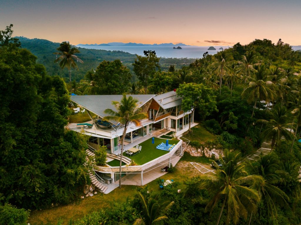 Mountain top sea views
