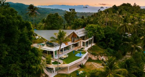 Mountain top sea views