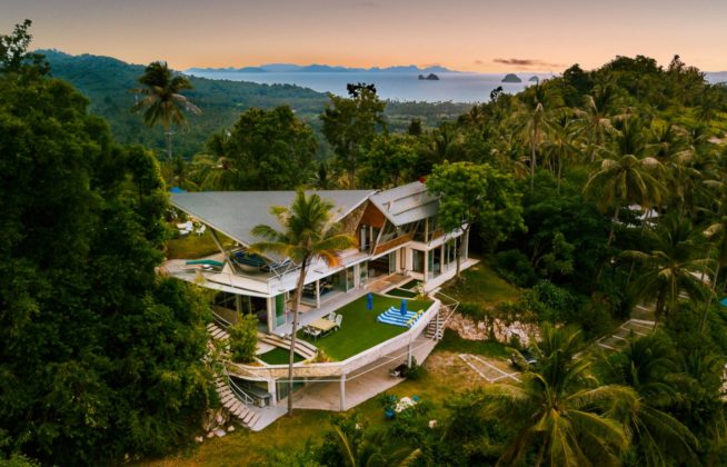 Mountain top sea views
