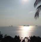 Sunset sea view beach land
