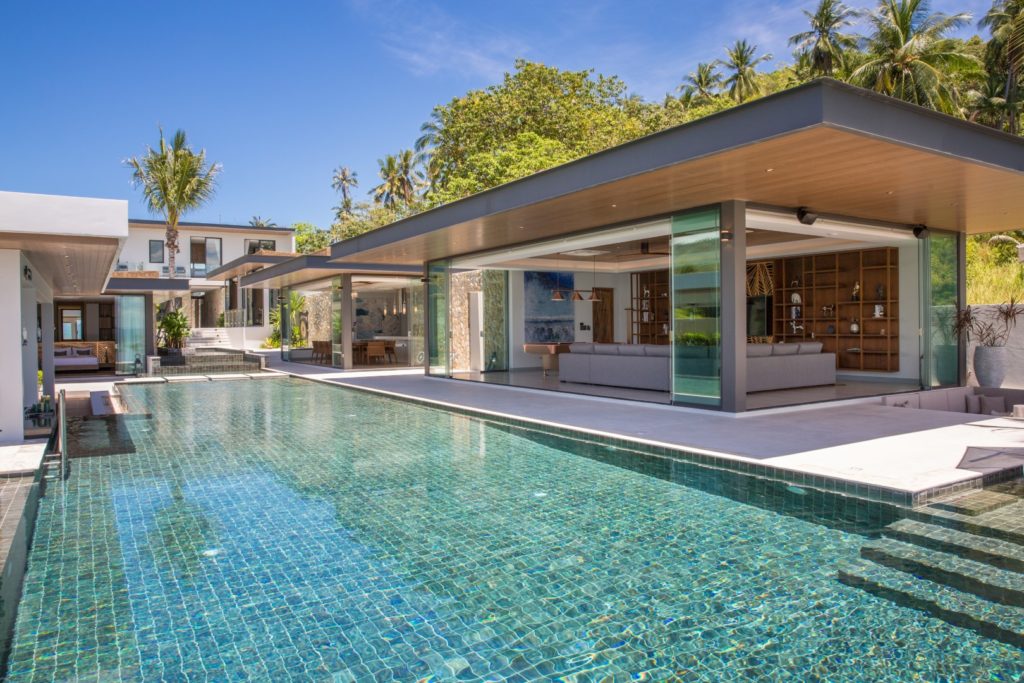 luxury sunset beach villa