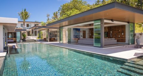 luxury sunset beach villa