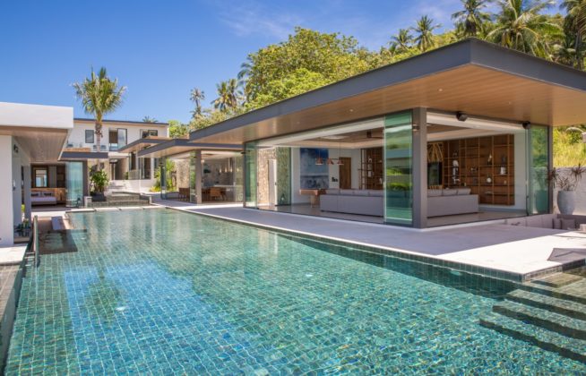 luxury sunset beach villa