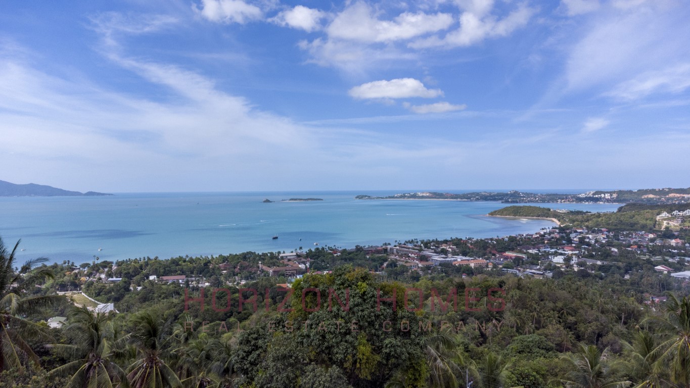 seaview land for sale in koh samui. thailand