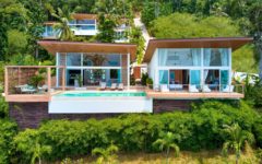 3 bedroom sea view tropical pool villa