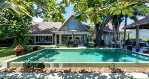 Sea view sunset beach access villa