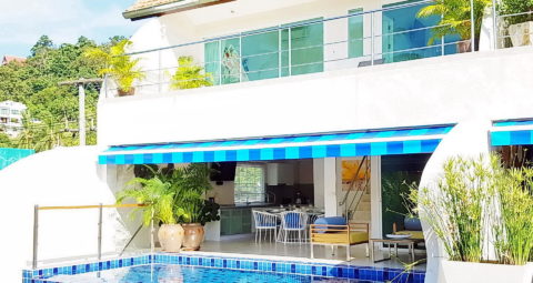 3 bedroom apartment, beach access, private pool