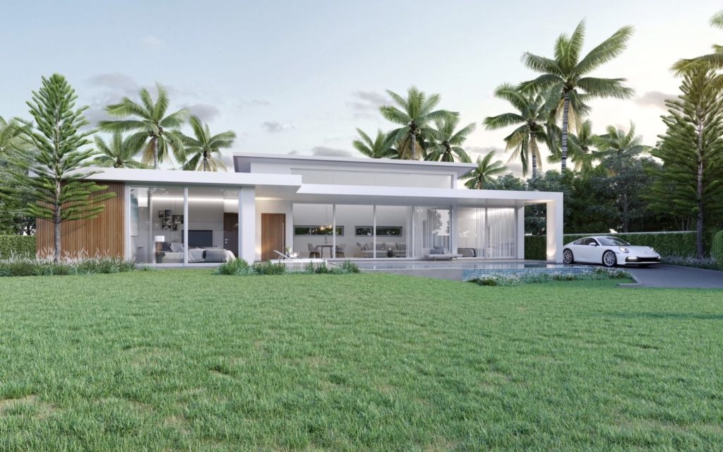 Pool villa near beach