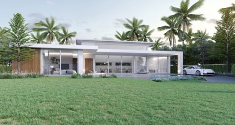 Pool villa near beach