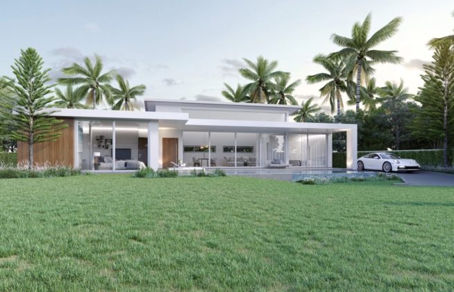 Pool villa near beach