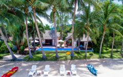 4 bedroom beach front villa, koh samui thailand