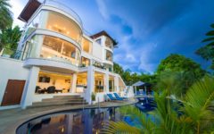 4 bedroom sunset sea view koh samui villa with pool