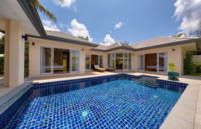 2 bedroom pool villa beach access