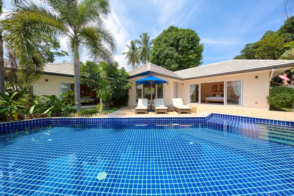 2 bedroom pool villa beach access