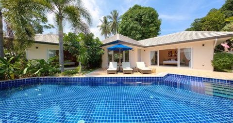 2 bedroom pool villa beach access