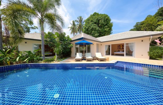 2 bedroom pool villa beach access