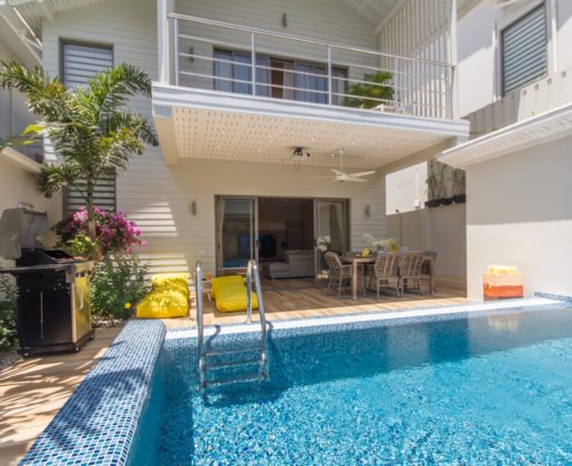 3 bedroom pool villa close to beach