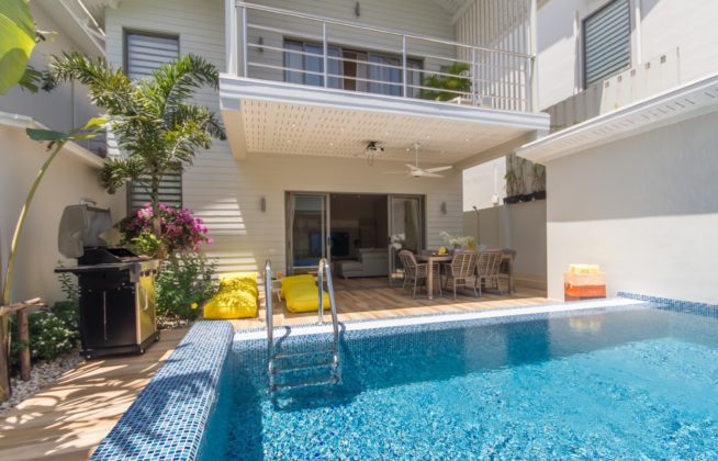 3 bedroom pool villa close to beach