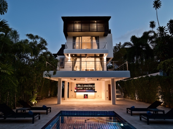 Newly renovated 3 bedroom pool villa, convenient Plai Laem location Koh Samui