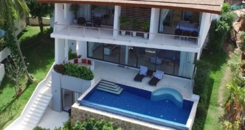 3 bedroom sea view villa with swimming pool