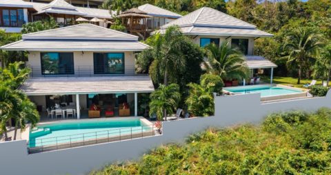 2 villas, 8 bedrooms, sea views koh samui