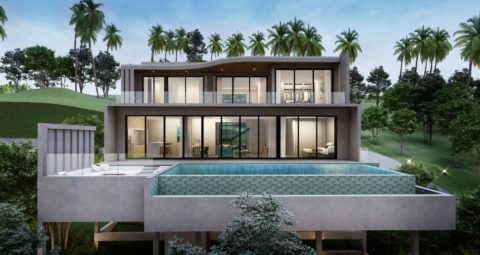Koh Samui 3 bed sea view villa