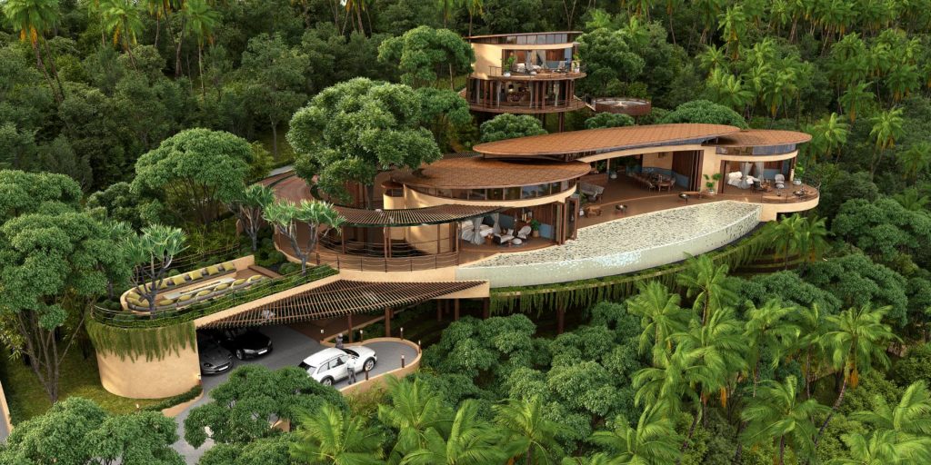 4 bedroom sea view villa, nature